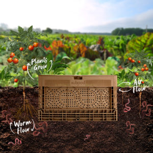Subpod system shows soil, plants, and air