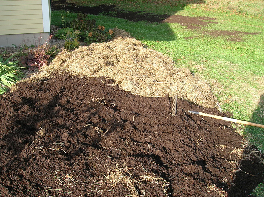 Finished lasagna garden