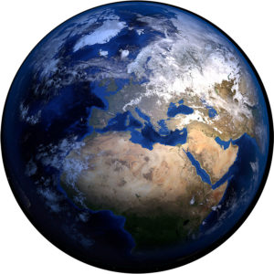 photograph of Earth taken from space