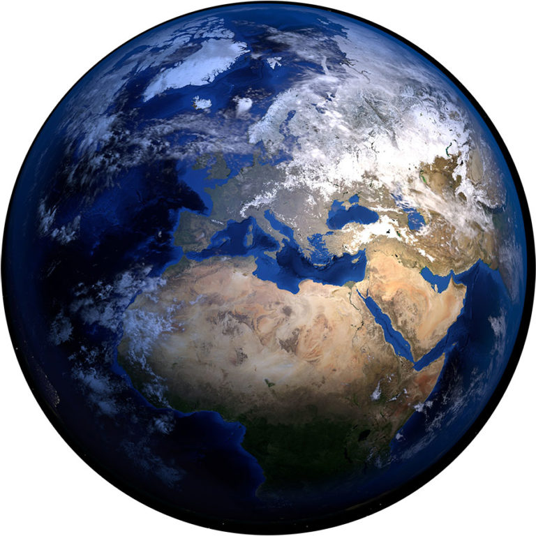 photograph of Earth taken from space
