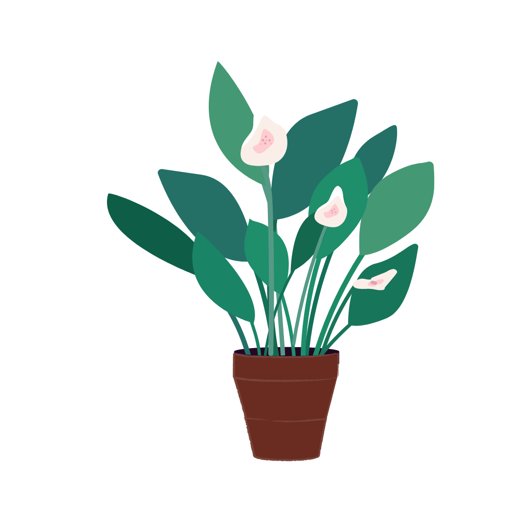 A graphic of a potted plant