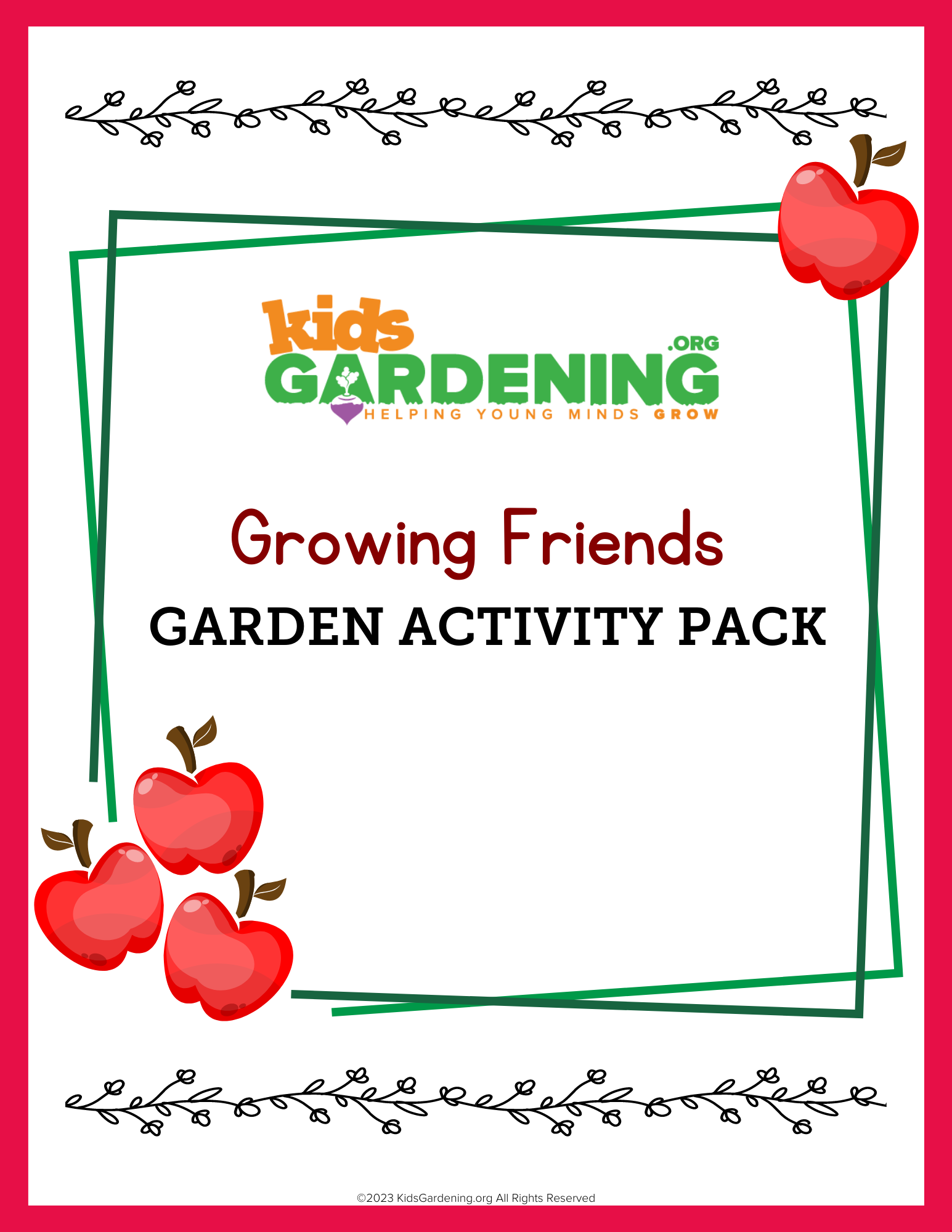 Growing Friends Garden Activity Pack - KidsGardening