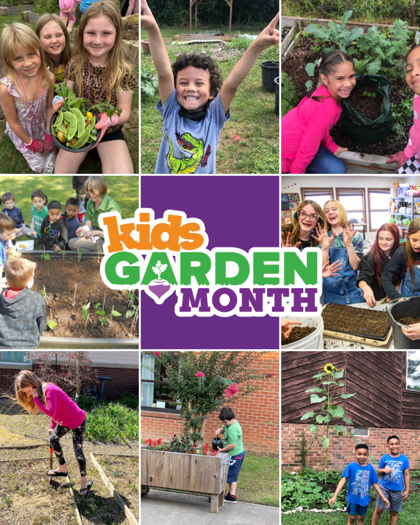 Kids Garden Month collage image