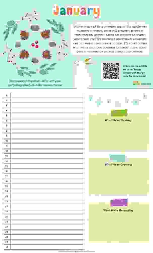 Garden Activity Calendar