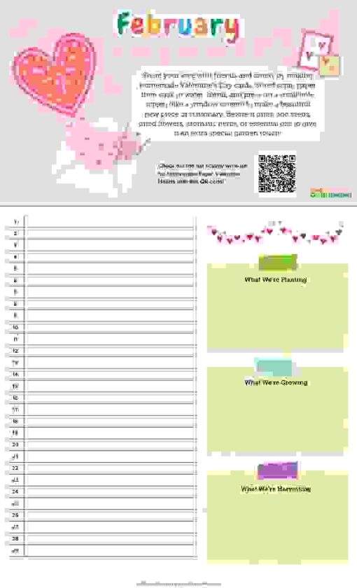 Garden Activity Calendar