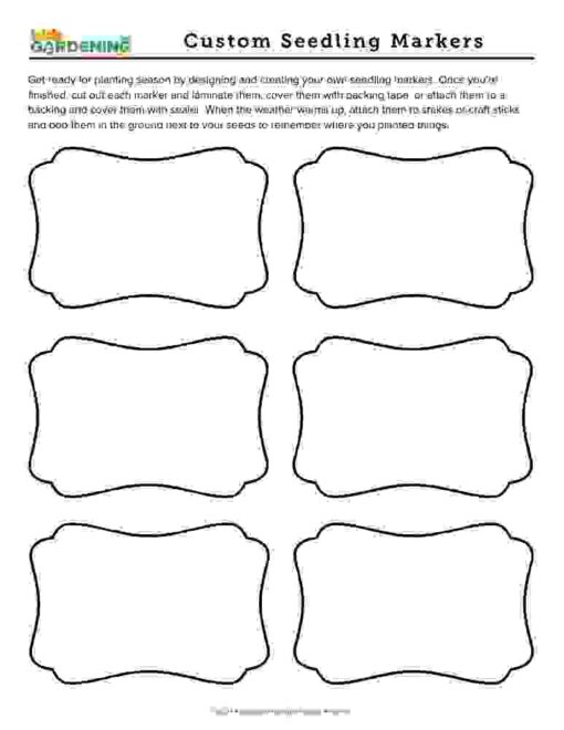 Winter Garden Activity Pack