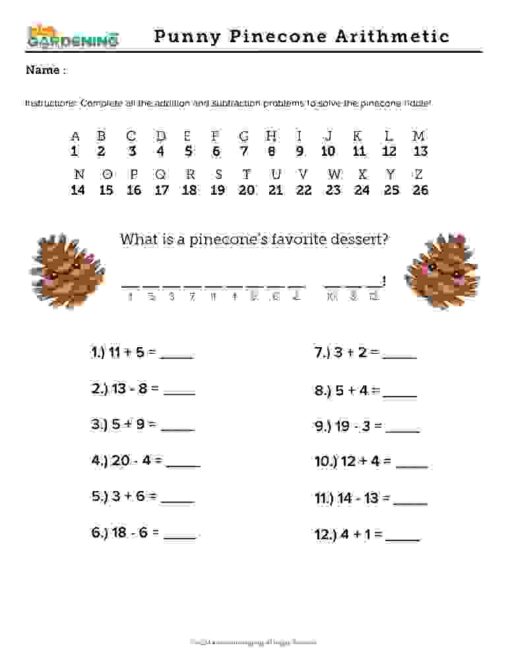 Winter Garden Activity Pack