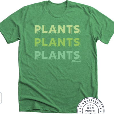 PLANTS adult and kid tees