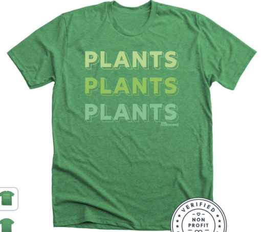 PLANTS adult and kid tees