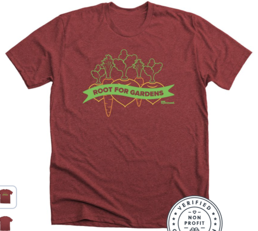Root for Gardens adult and kid tee