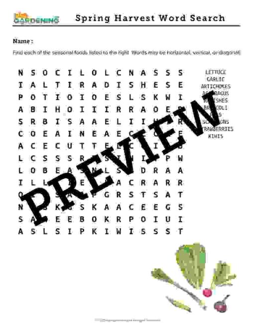 Spring Garden Activity Pack