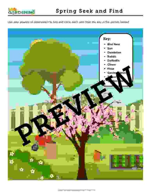 Spring Garden Activity Pack